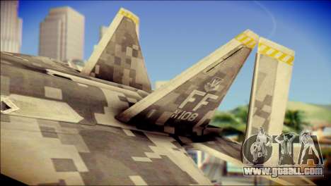 F-22 Raptor Digital Camo for GTA San Andreas