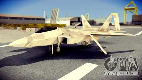 F-22 Raptor Desert Camo for GTA San Andreas