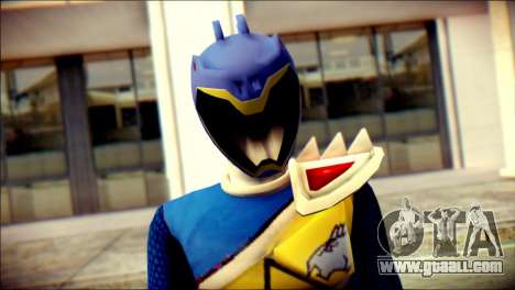 Power Rangers Kyoryu Blue Skin for GTA San Andreas