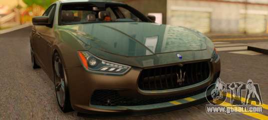 Maserati Ghibli S 2014 v1.0 SA Plate for GTA San Andreas