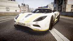 Koenigsegg Agera 2013 Police [EPM] v1.1 PJ2 for GTA 4