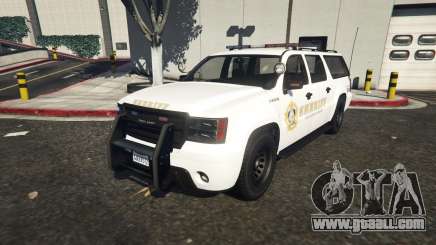Declasse Sheriff SUV white for GTA 5