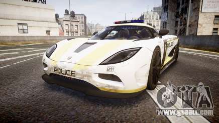 Koenigsegg Agera 2013 Police [EPM] v1.1 PJ2 for GTA 4