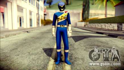 Power Rangers Kyoryu Blue Skin for GTA San Andreas