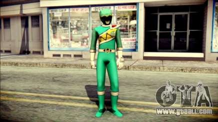 Power Rangers Kyoryu Green Skin for GTA San Andreas