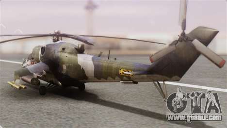 Mil Mi-24V Czech Air Force Tigermeet for GTA San Andreas