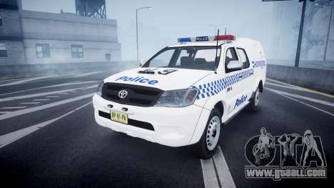 Toyota Hilux NSWPF [ELS] scoop for GTA 4
