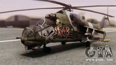 Mil Mi-24V Czech Air Force Tigermeet for GTA San Andreas