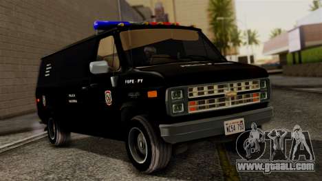 Chevrolet Chevy Van G20 Paraguay Police for GTA San Andreas