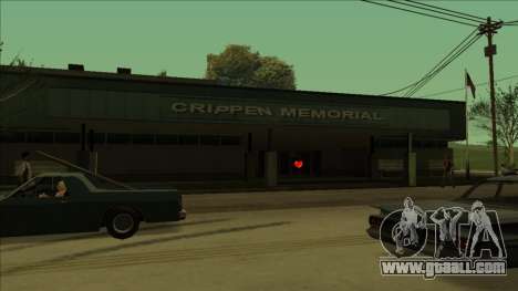 HP pickups near the hospitals in the state for GTA San Andreas