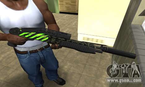 SPAS-12 Green Lines for GTA San Andreas