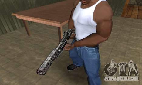 Black Flowers Shotgun for GTA San Andreas