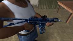 Blue Life M4 for GTA San Andreas