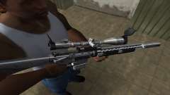Full Silver Sniper Rifle for GTA San Andreas