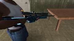 Sniper Blue Snow for GTA San Andreas