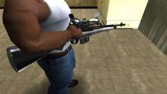 Silver Sniper Rifle for GTA San Andreas