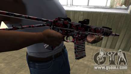 M4 Red Camo for GTA San Andreas
