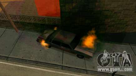 Burning car mod from GTA 4 for GTA San Andreas