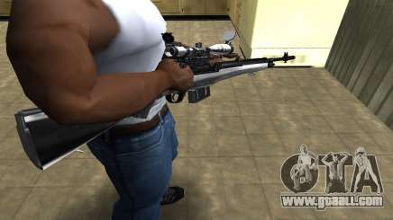 Silver Sniper Rifle for GTA San Andreas