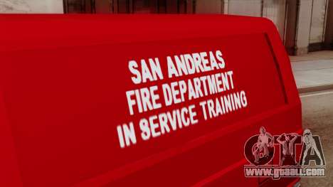 SAFD In Service Training Van for GTA San Andreas