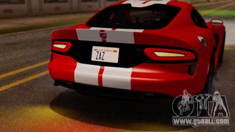 Dodge Viper SRT GTS 2013 IVF (MQ PJ) LQ Dirt for GTA San Andreas