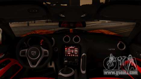 Dodge Viper SRT GTS 2013 IVF (HQ PJ) No Dirt for GTA San Andreas