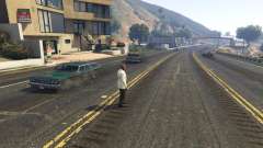 The explosion left the tires of nearby cars 2.0 for GTA 5