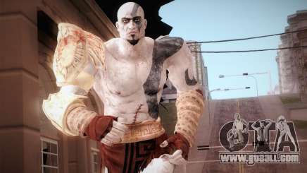 God Of War 3 Kratos Blue for GTA San Andreas