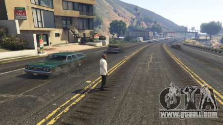 The explosion left the tires of nearby cars 2.0 for GTA 5