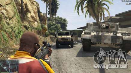 The army instead of the police on 5-stars v1.3.4 for GTA 5