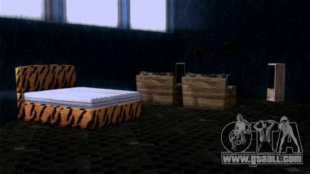 Retextured interior of the mansion MADD Dogg for GTA San Andreas