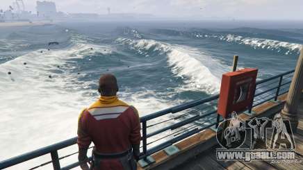 Big waves v1.1 for GTA 5