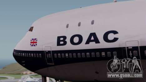Boeing 747-100 British Overseas Airways for GTA San Andreas