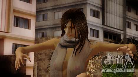 Claire with Transparent Scarf v2 for GTA San Andreas