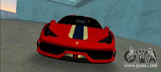 Ferrari 458 Speciale for GTA Vice City