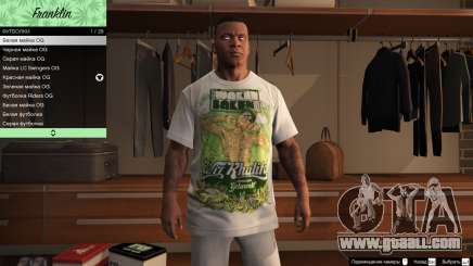 Franklin Hip Hop T-Shirts for GTA 5