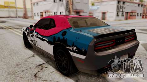 Dodge Challenger SRT Hellcat 2015 HQLM PJ for GTA San Andreas