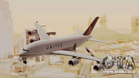 Airbus A380-800 United Airlines for GTA San Andreas