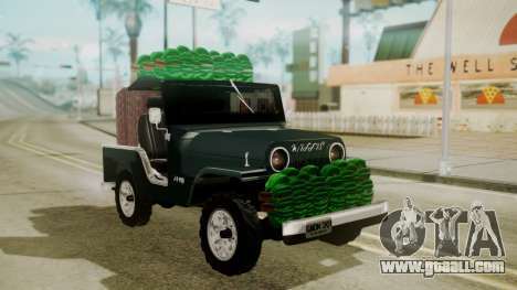 Jeep Willys Cafetero for GTA San Andreas