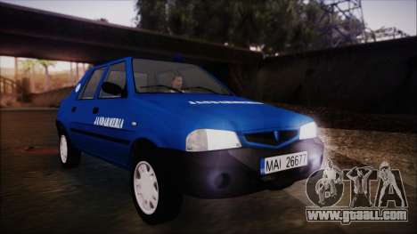 Dacia Solenza Jandarmeria for GTA San Andreas