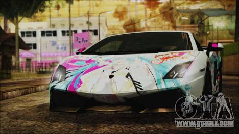 Lamborghini Gallardo LP570-4 2015 Miku Racing 4K for GTA San Andreas