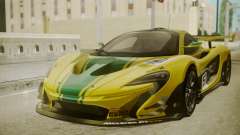 McLaren P1 GTR 2015 Yellow-Green Livery for GTA San Andreas