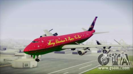 Boeing 747-100 Merry Christmas and Happy NY for GTA San Andreas