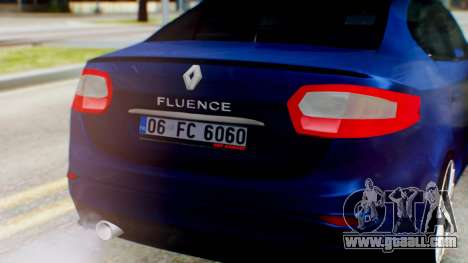 Renault Fluence King for GTA San Andreas
