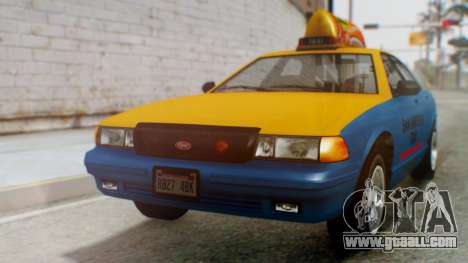 Vapid Taxi with Livery for GTA San Andreas