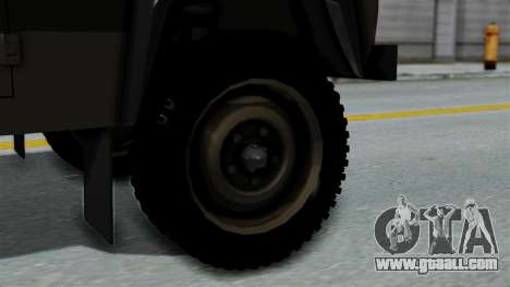 Land Rover Defender Vojno Vozilo for GTA San Andreas