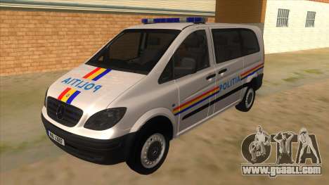 Mercedes Benz Vito Romania Police for GTA San Andreas