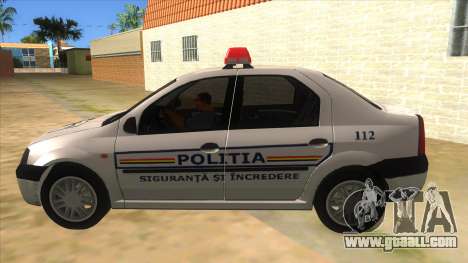 Dacia Logan Romania Police for GTA San Andreas