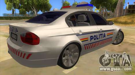 BMW 330XD Romania Police for GTA San Andreas