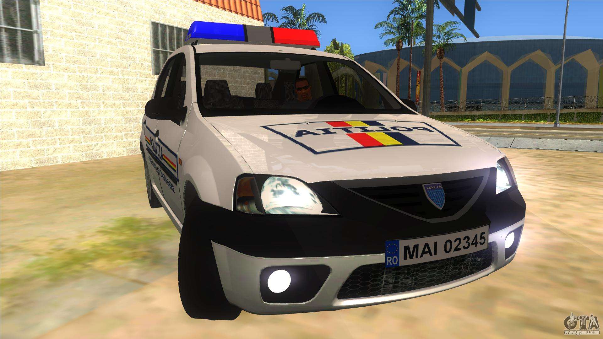 writing Arena petticoat Dacia Logan Romania Police for GTA San Andreas